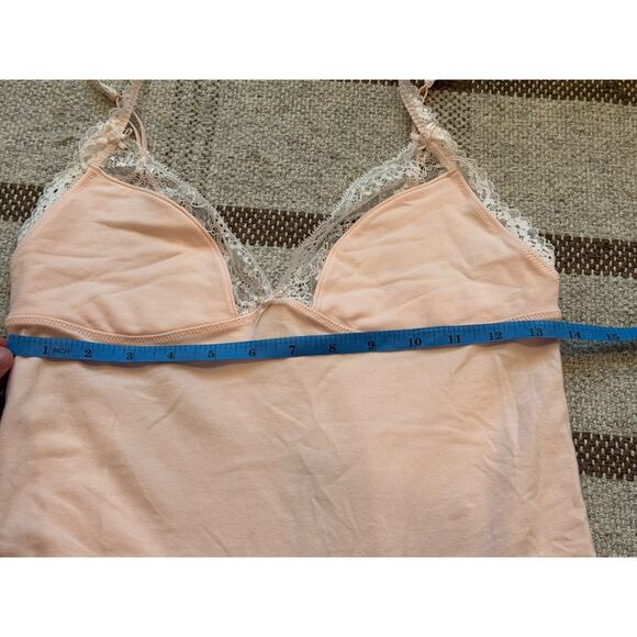 Skims Cotton Lace Slip Dress Primrose Pink New Medium - Picture 4 of 8